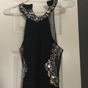 Black evening gown